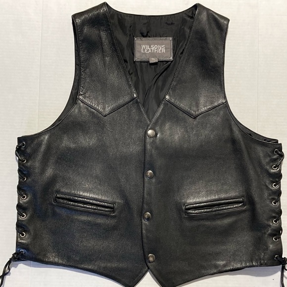 Vintage Airbrushed Wilsons Leather Vest ! - Picture 7 of 12